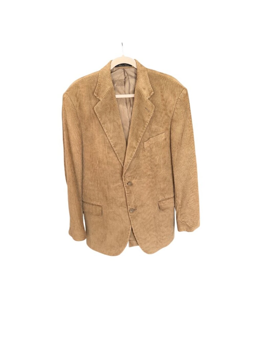 Hunt Valley Vintage Tan Corduroy Blazer Jacket Mens 42L
